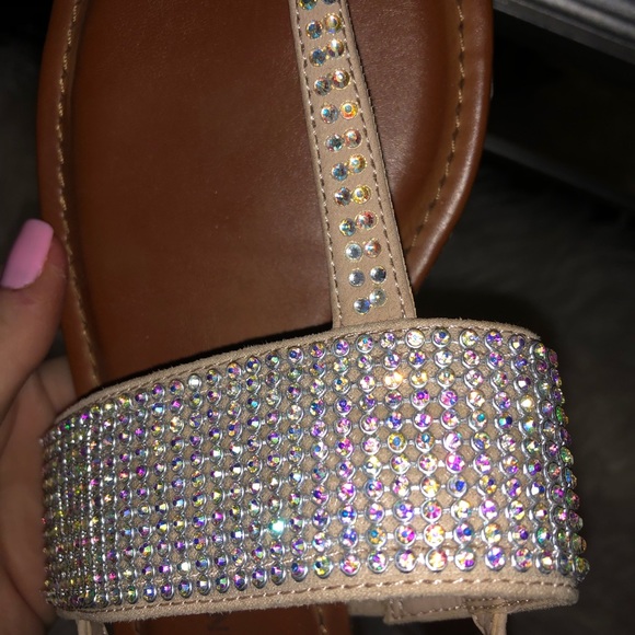 NWOT Gianni Bini rhinestone sandal - Picture 2 of 3